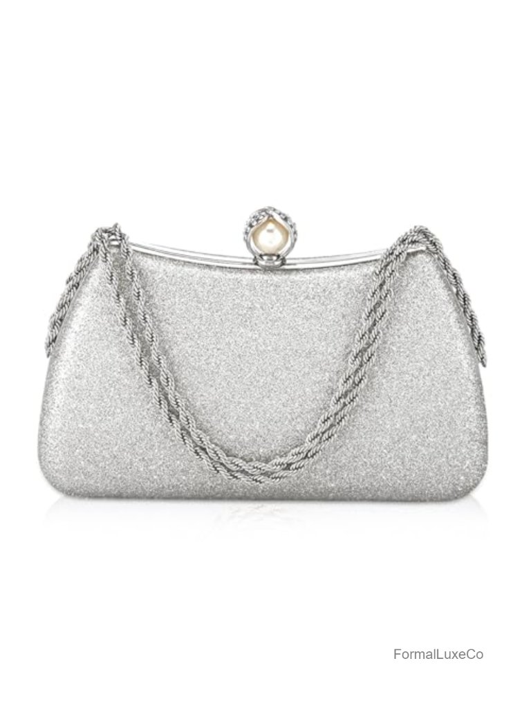 Evening Clutch Glitter Shiny Sequins Satchel Handbag For Wedding Party Formal
